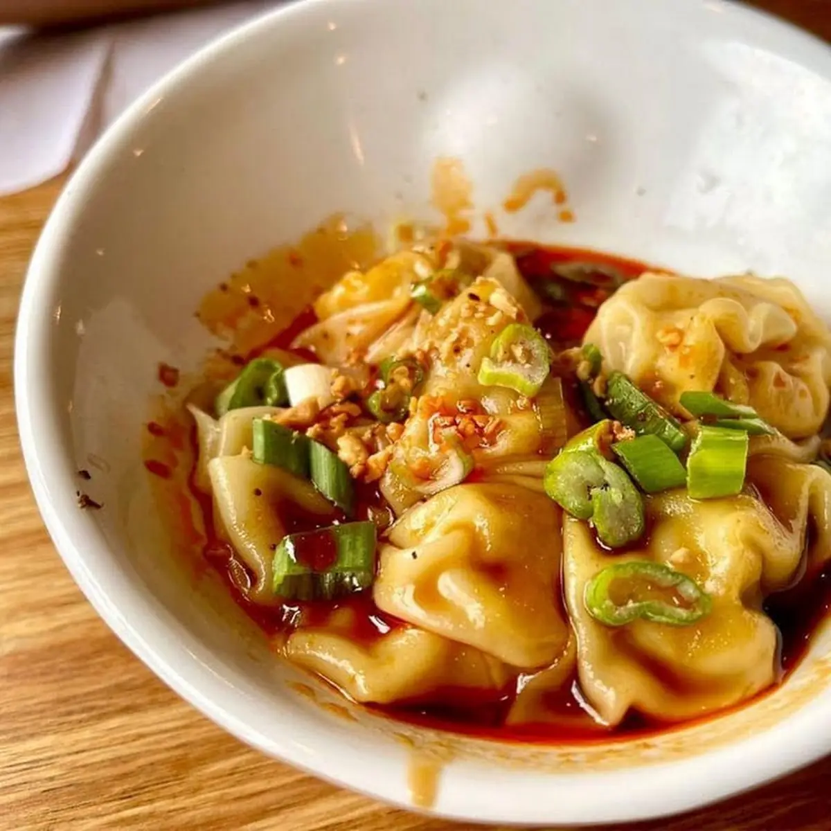 pork wonton with chili oil 8 红油抄手